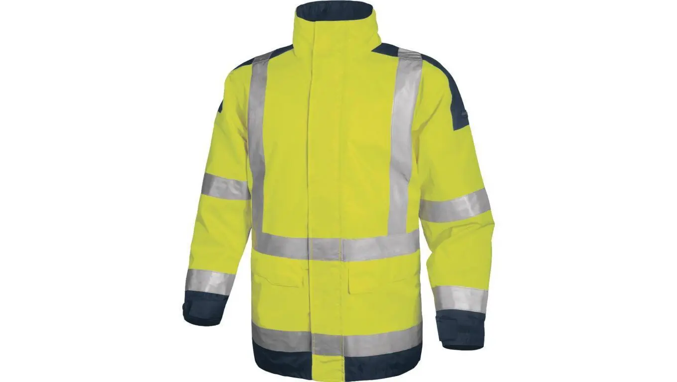 Warning jacket made of Oxford polyester