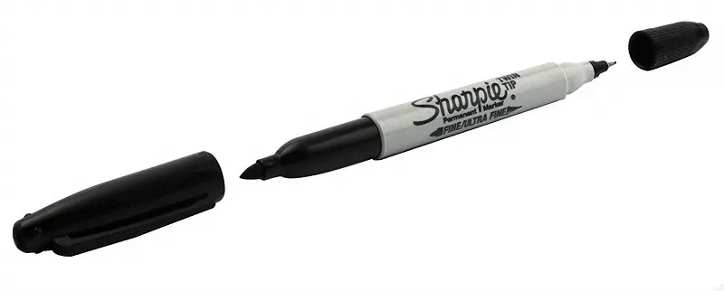 SHARPIE MARKER SHARPIE TWIN TIP BLACK