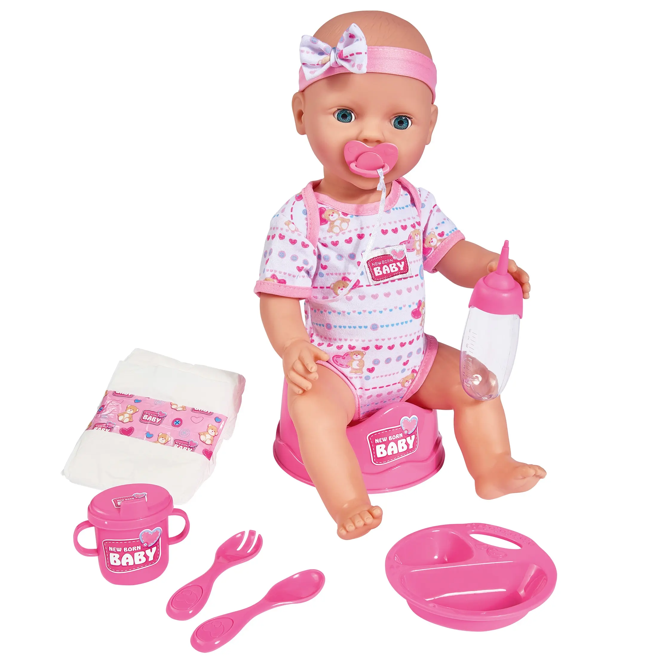 Baby Doll with Accessories Drinks Pee