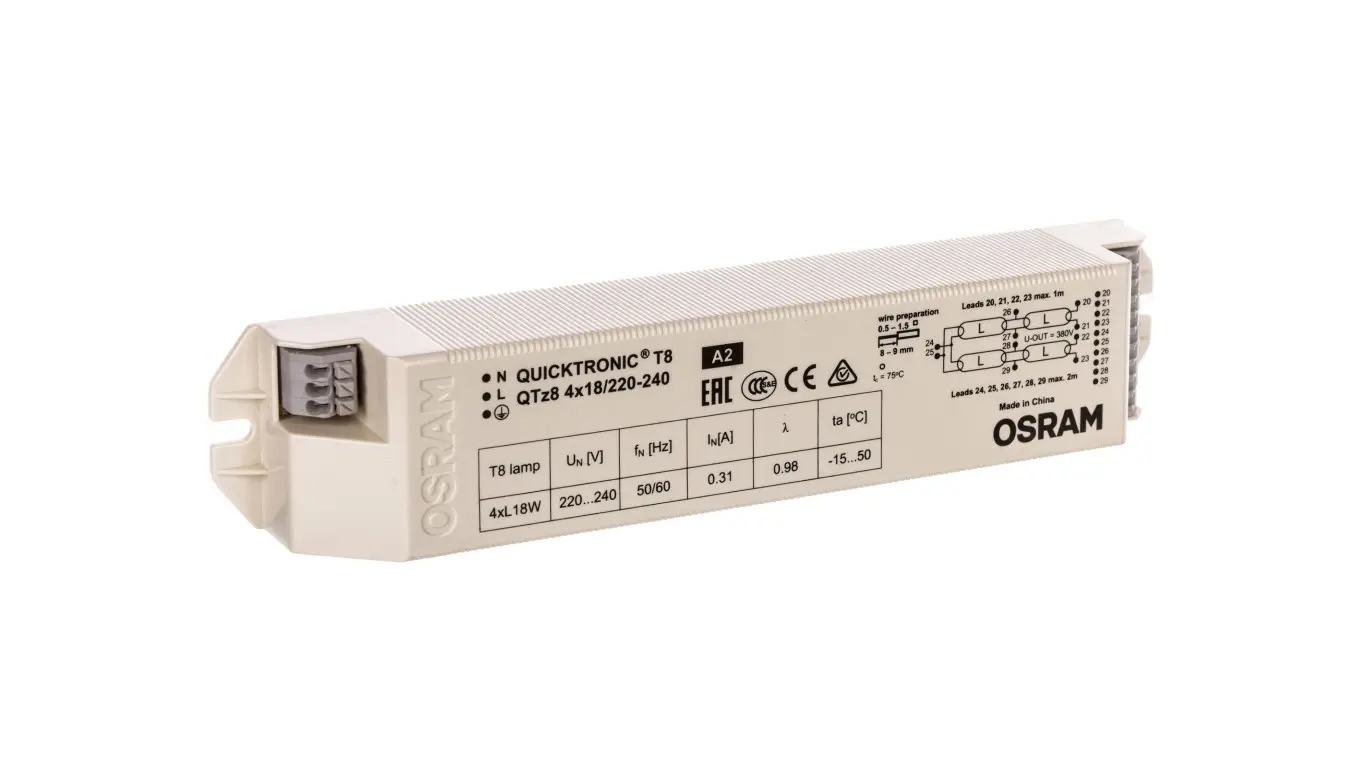 Osram Electronic ballast QTz 8 4X18/220-240