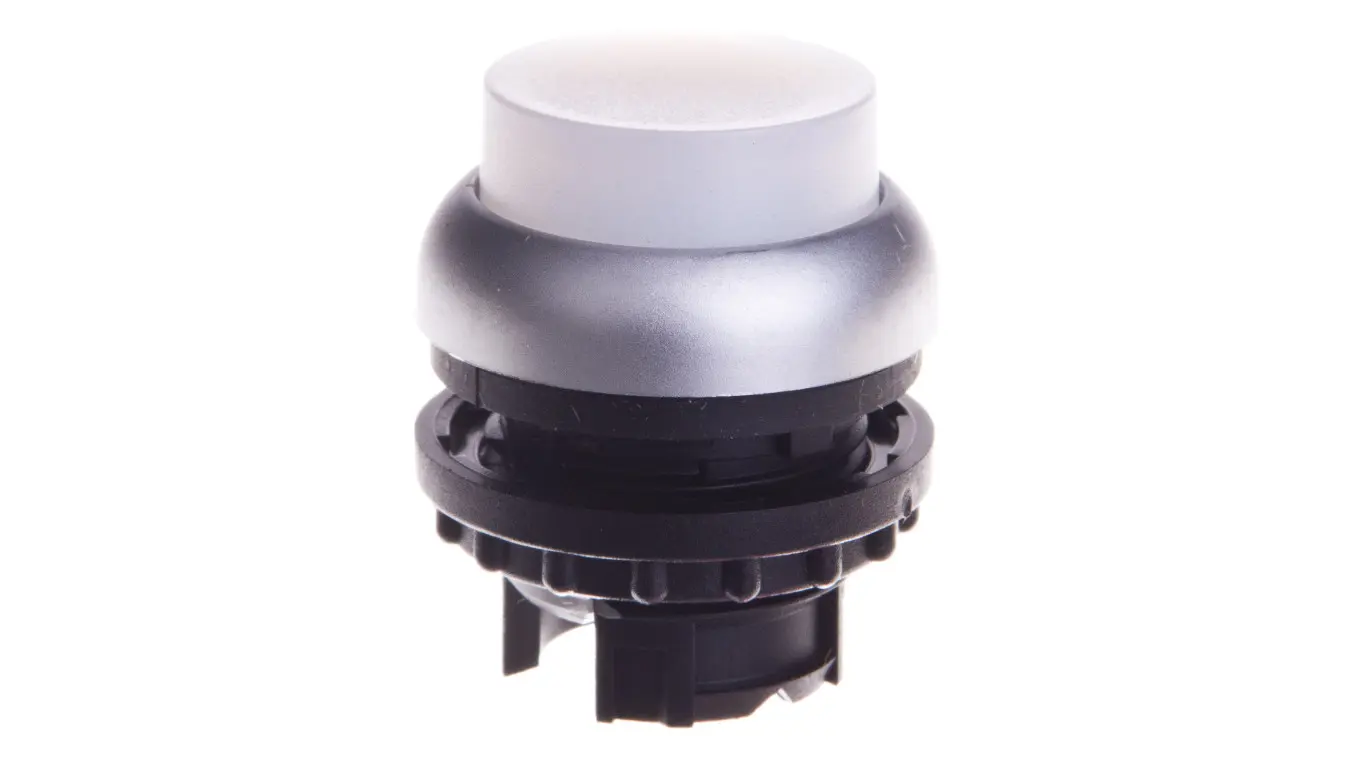 Button drive white with self-return illumination