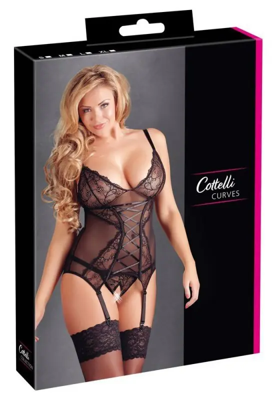Cottelli Collection Cami Suspender Set 2XL