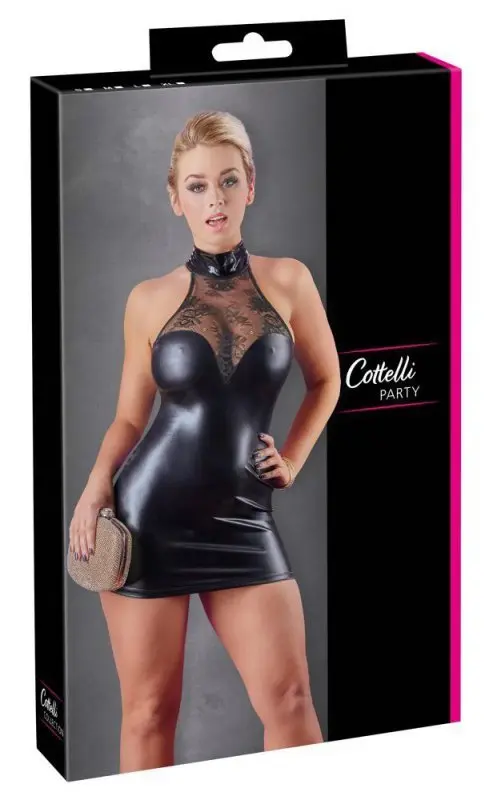 Cottelli Collection Black Lace  Wet Look
