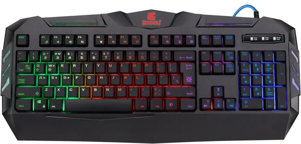 KEYBOARD DEFENDER WEREWOLF GK-120DL LED GAMING