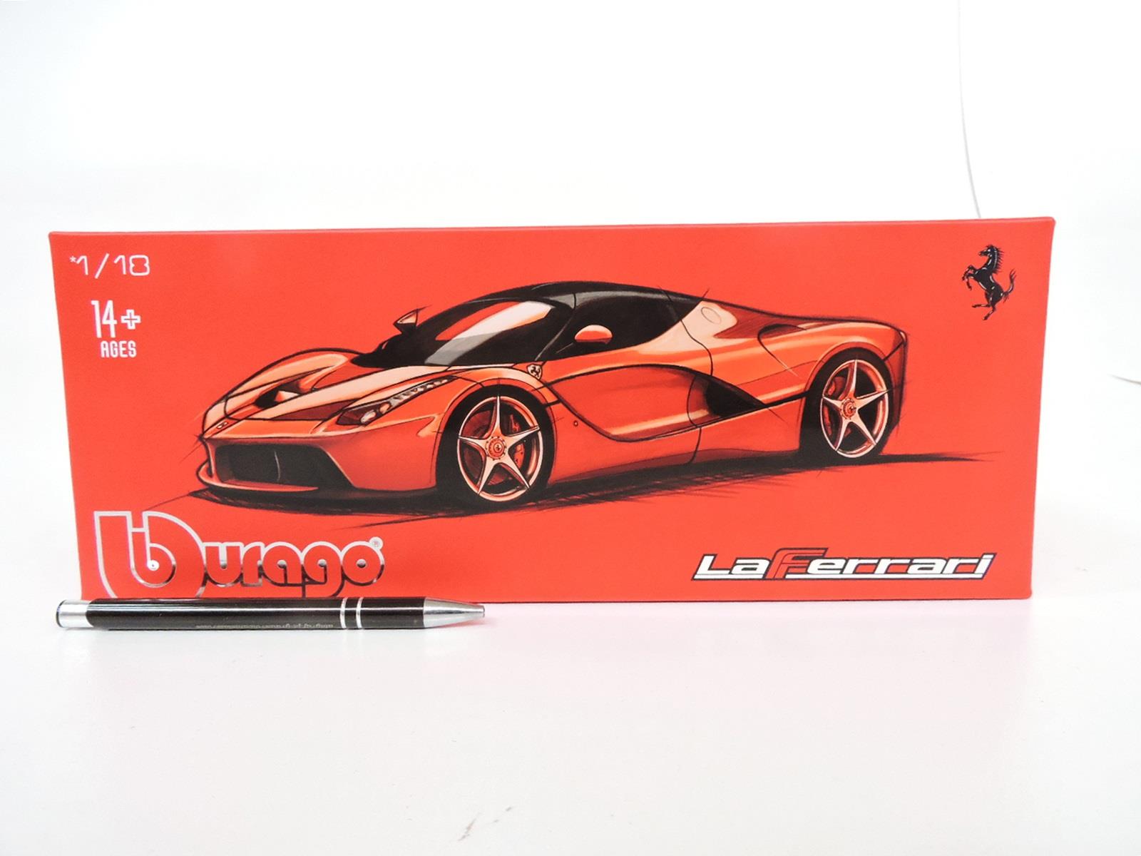 BBURAGO metal 1:18 Laferrari matt red