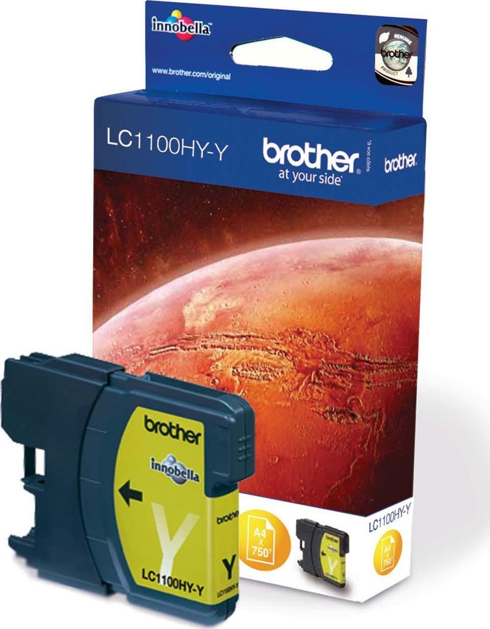 Insert BROTHER LC-1100Y Yellow LC1100Y 4977766659796