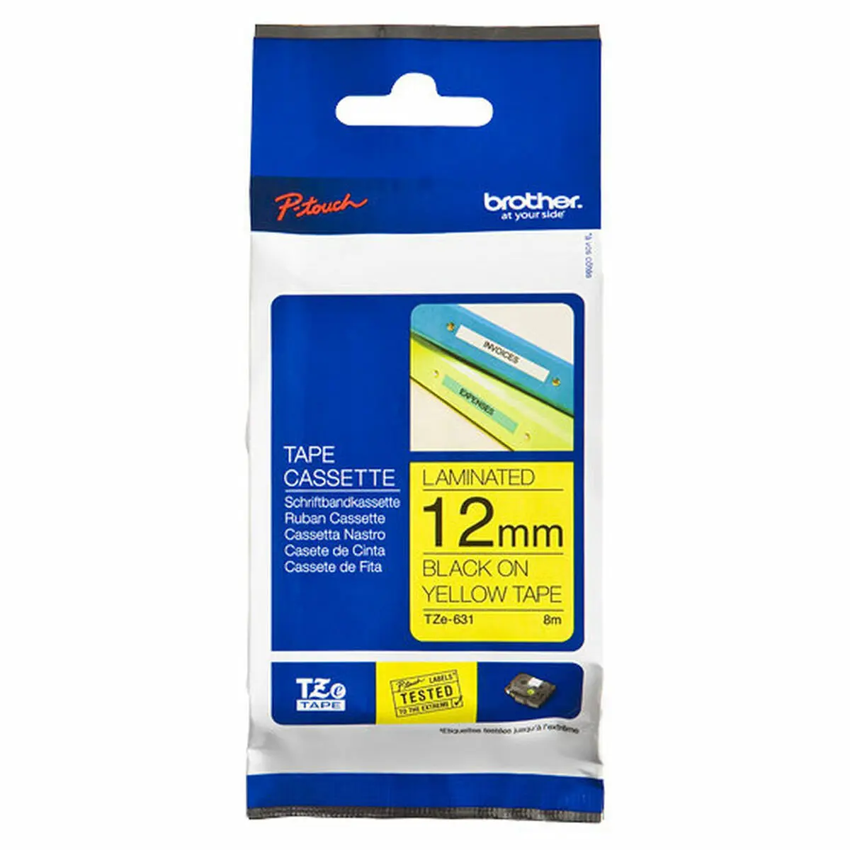 Brother laminated tape TZe-631 - Black