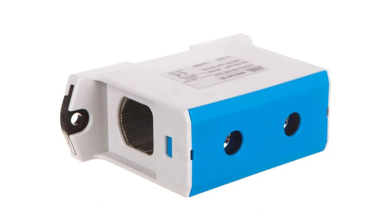 1-track rail connector 35-240mm2 blue EURO