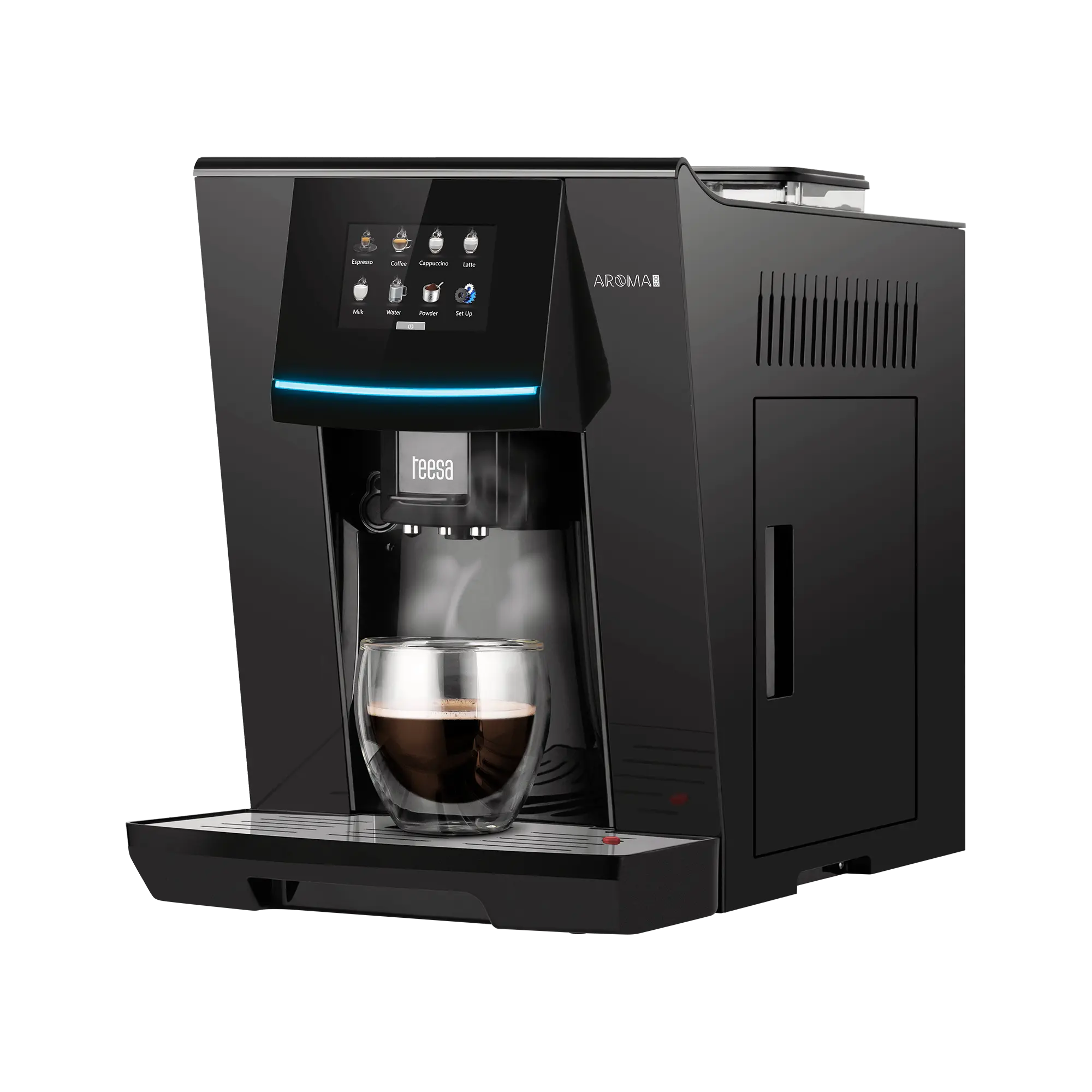 Automatic coffee machine with slim TEESA