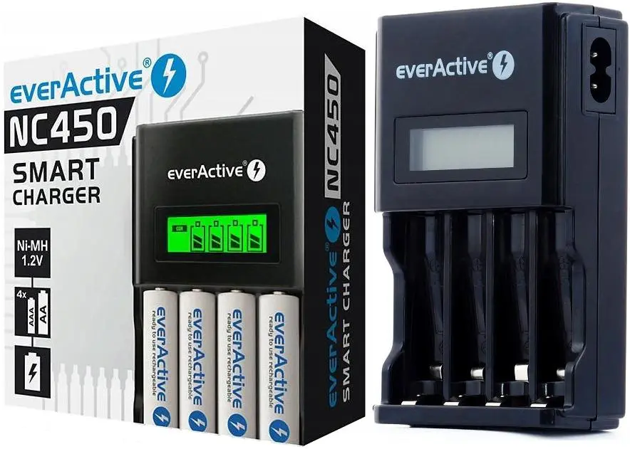 EverActive NC-450 BLACK EDITION 4X AA/AAA