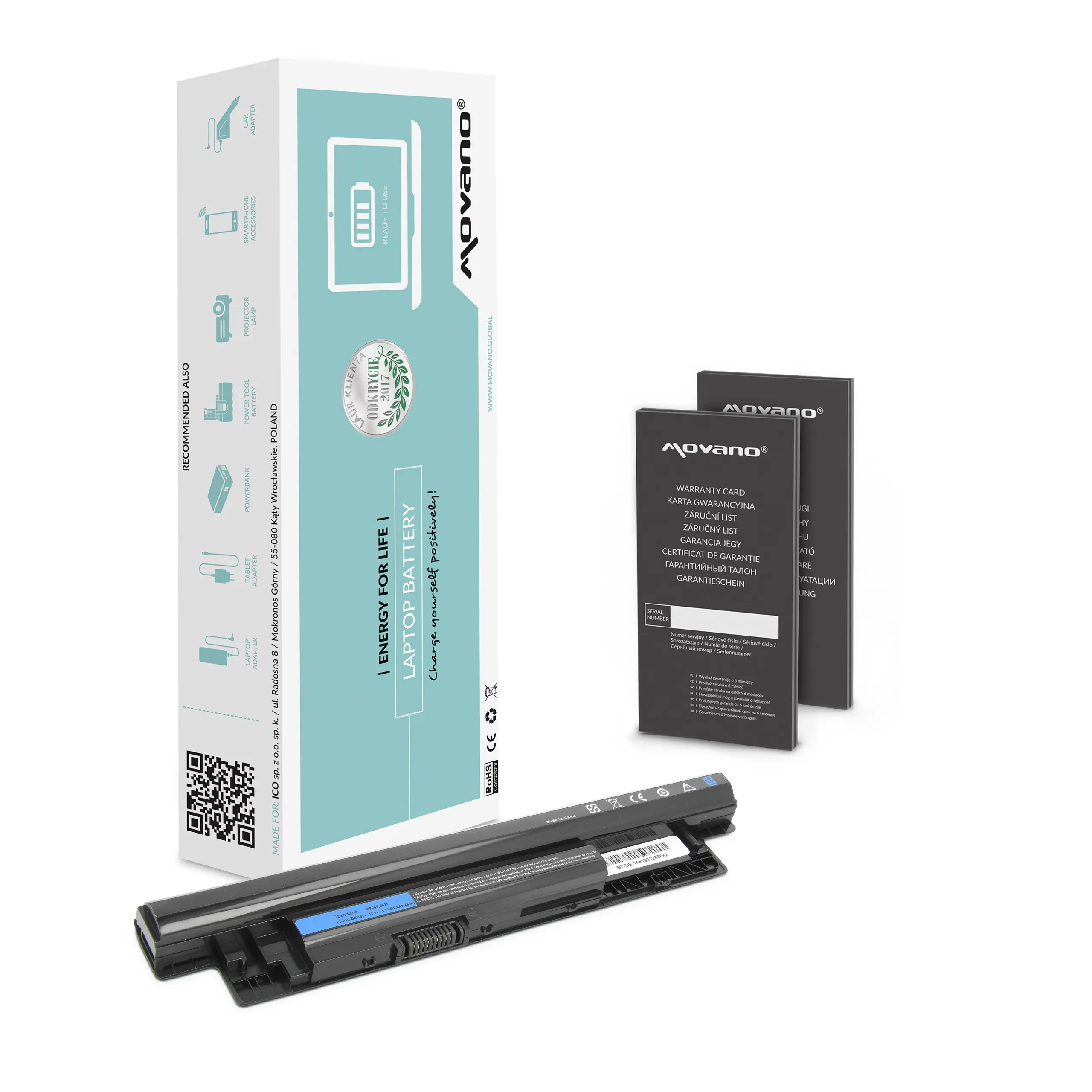 Movano battery for Dell Inspiron 14