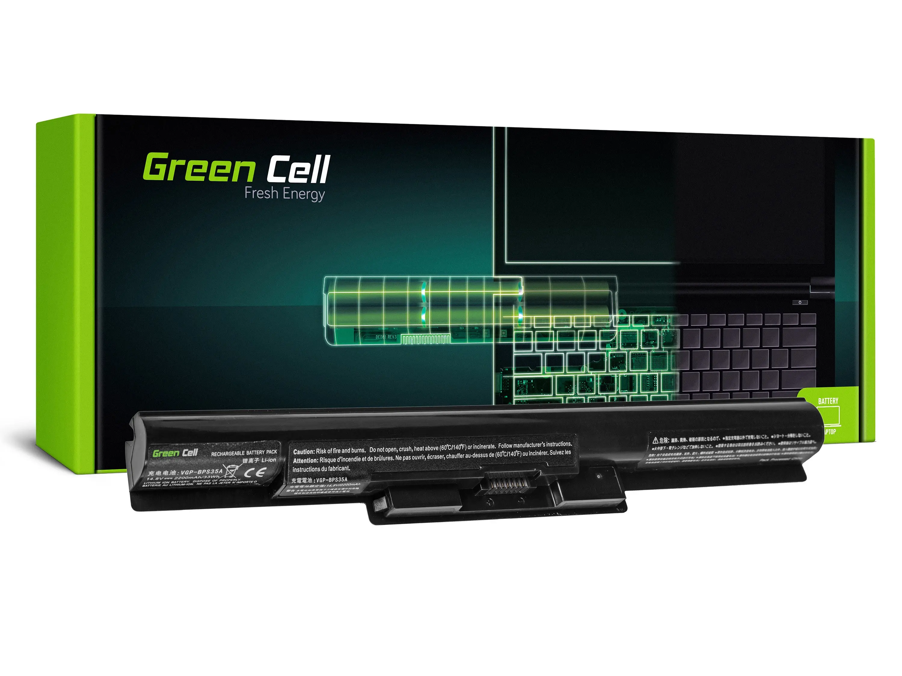 Green Cell for Sony VGP-BPS35A 4