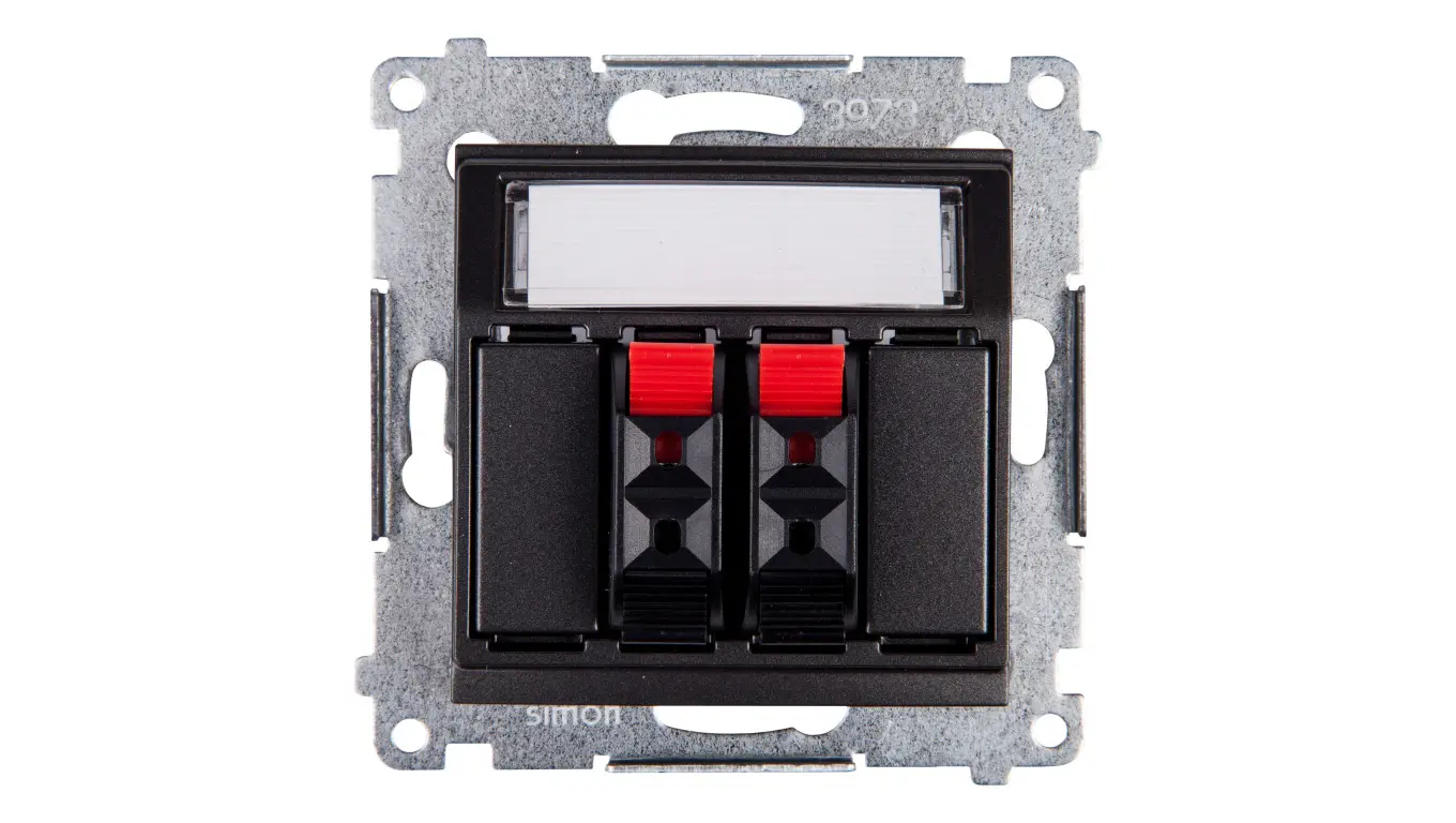 Kontakt-Simon Speaker socket SIMON54 double anthracite