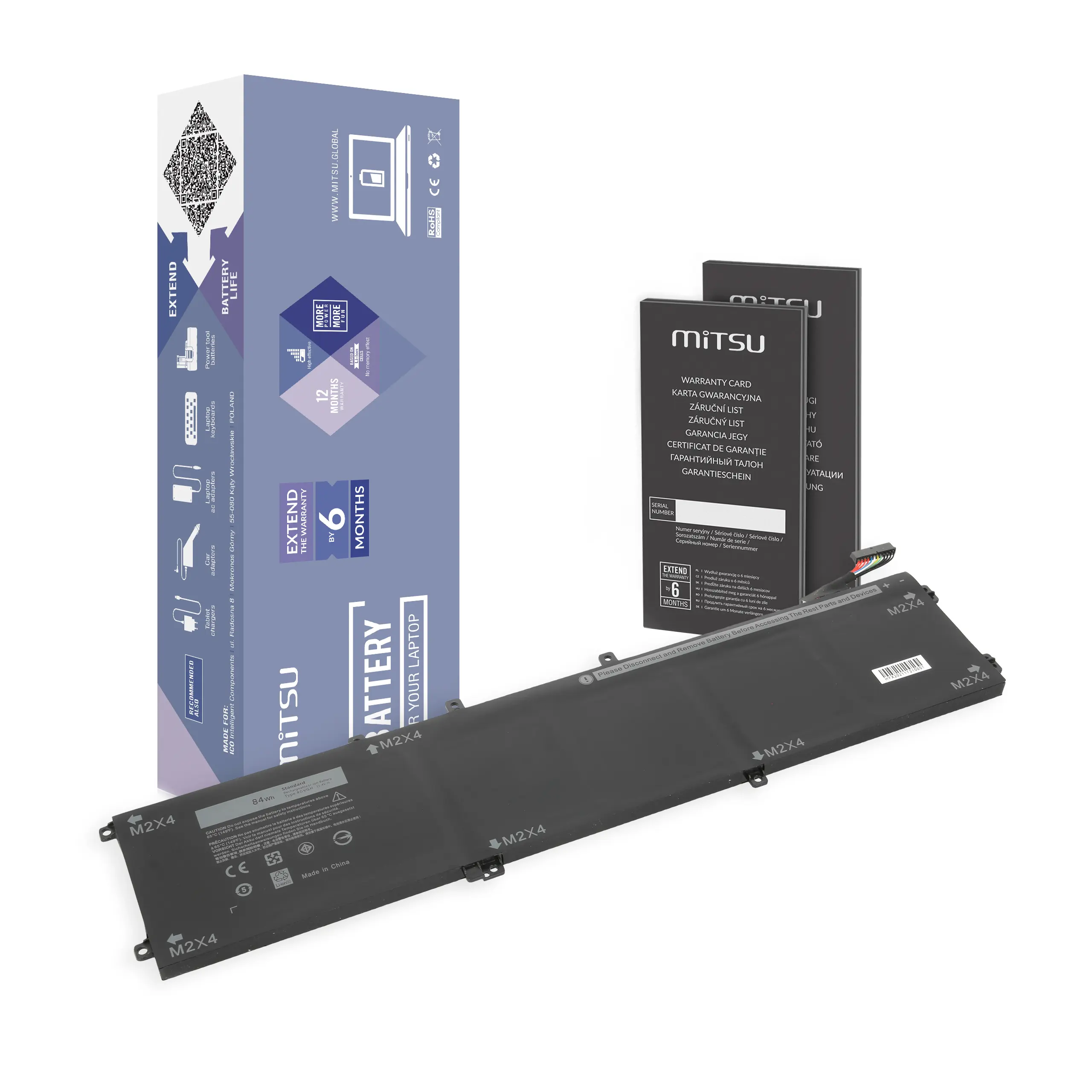 Mitsu Battery for Dell XPS 15