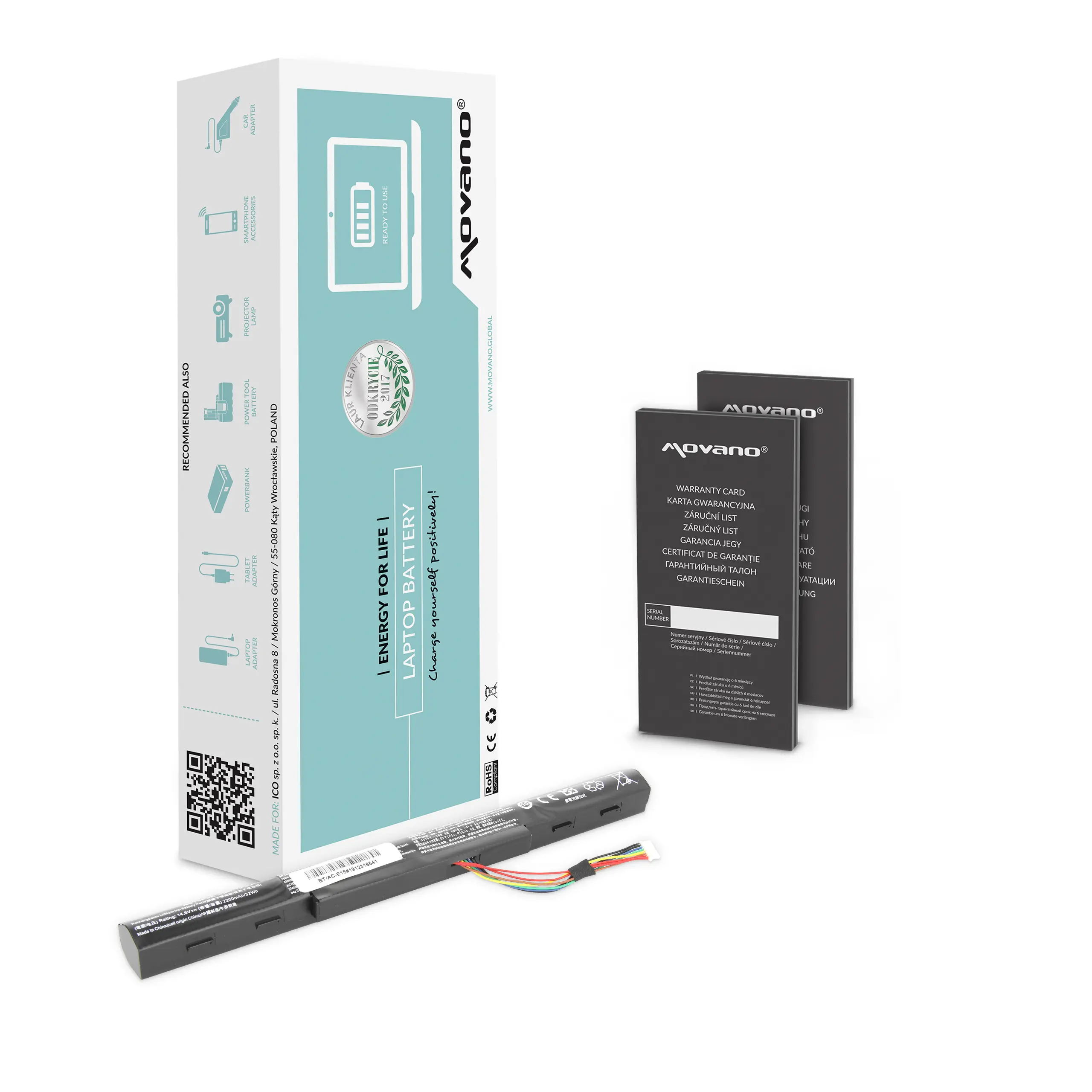 Battery Movano Acer Aspire E5-475 E5-575