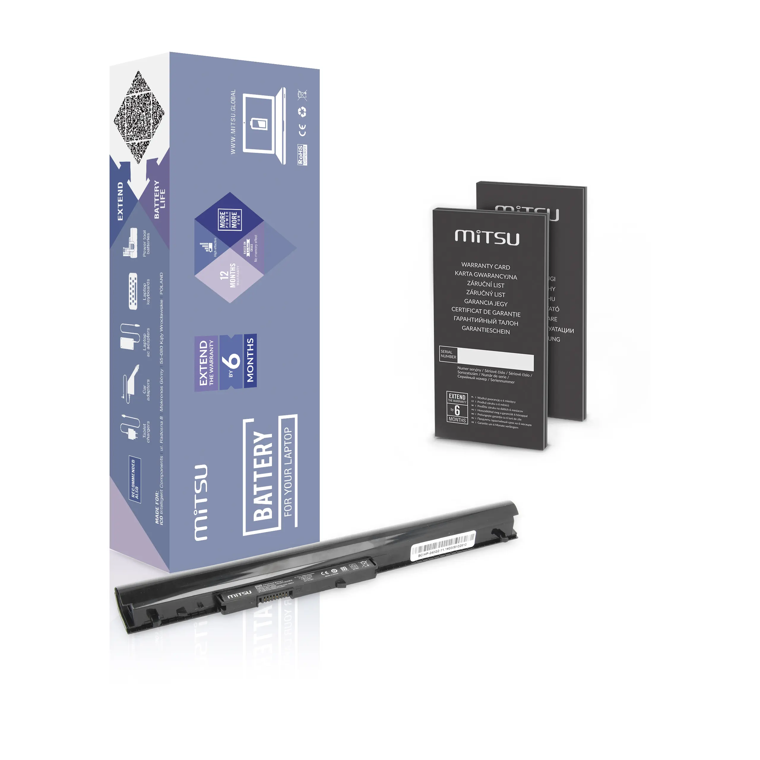 Mitsu Battery for HP 240 G2