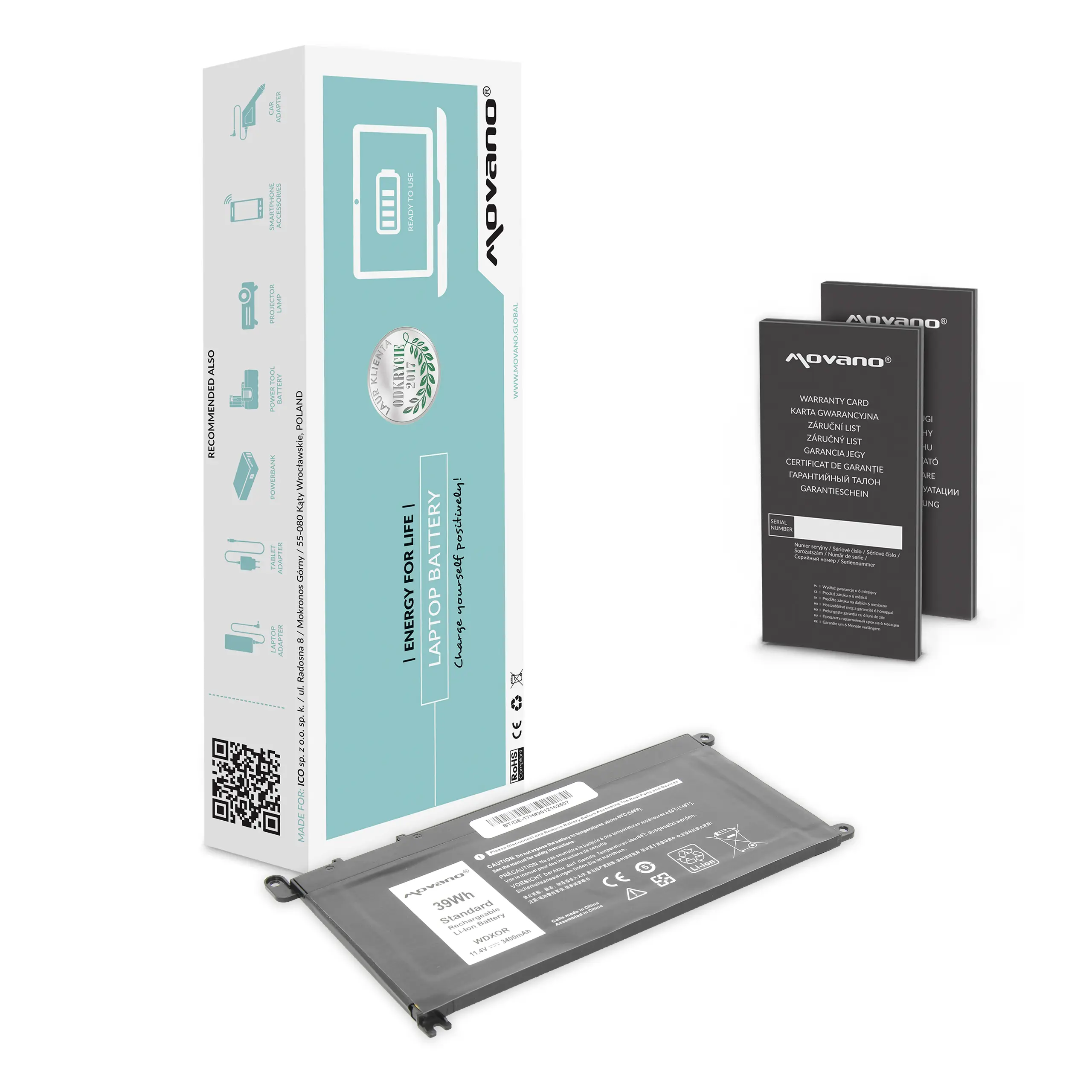 Movano battery for Dell Vostro 14