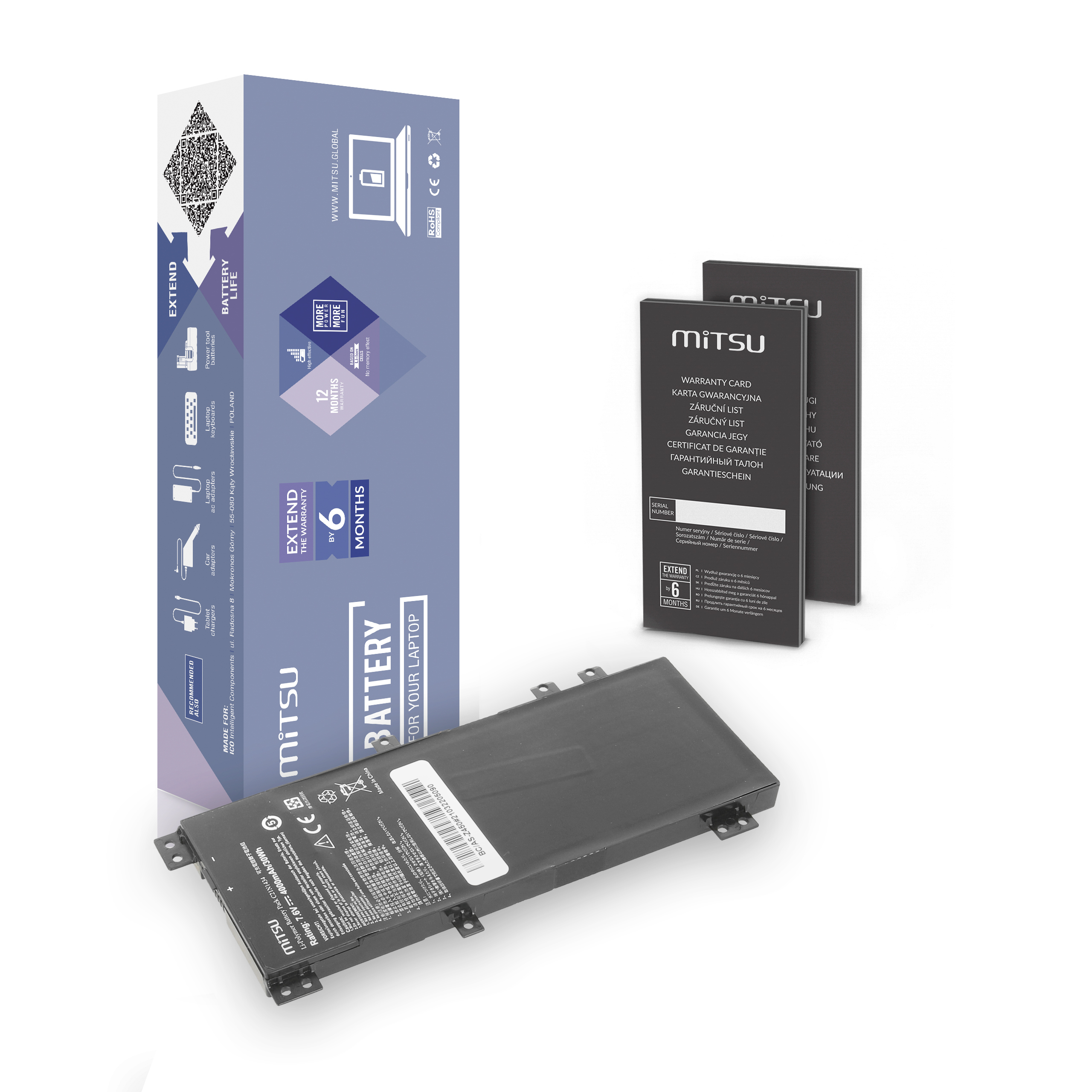 Mitsu laptop battery for Asus Z450