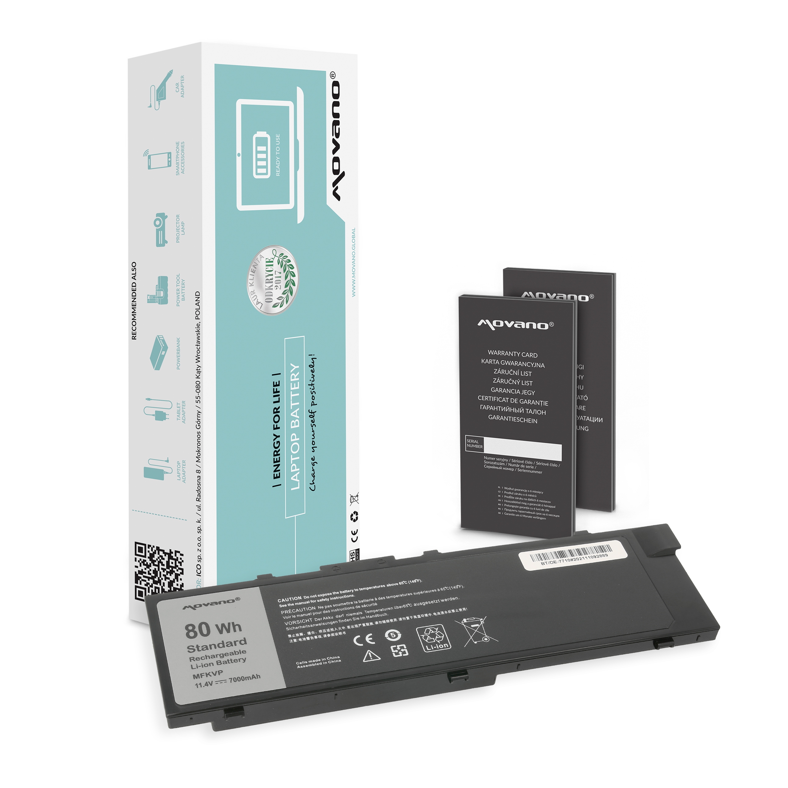 Movano Battery for Dell Precision 15