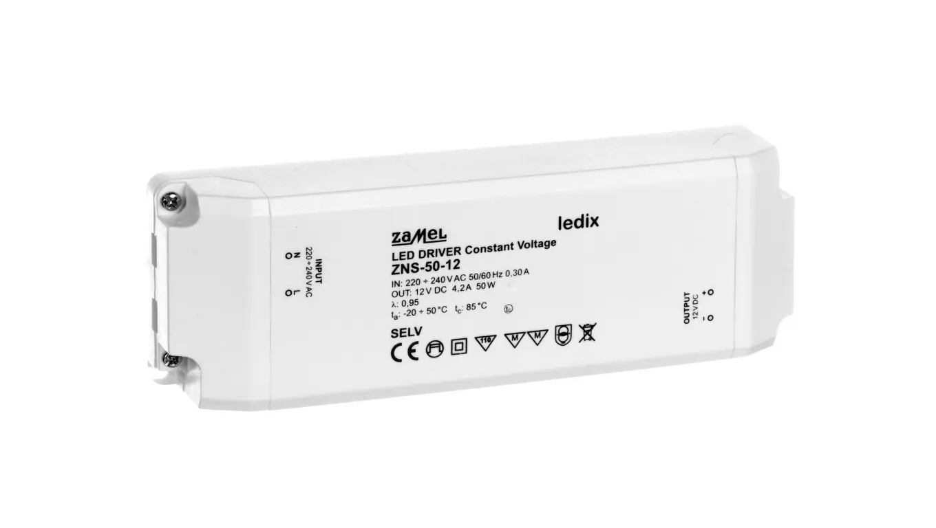 Zamel Slim LED Power Supply 12V