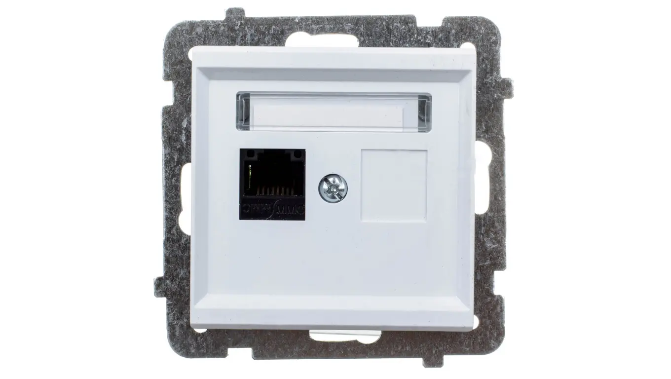 Ospel Computer socket Sonata single RJ45