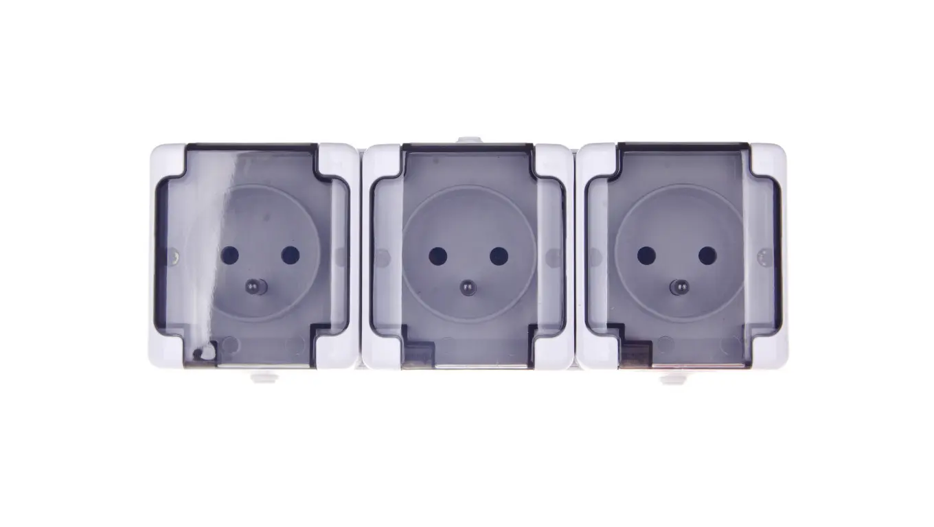 KOS Socket Triple Breeze Airtight Flip