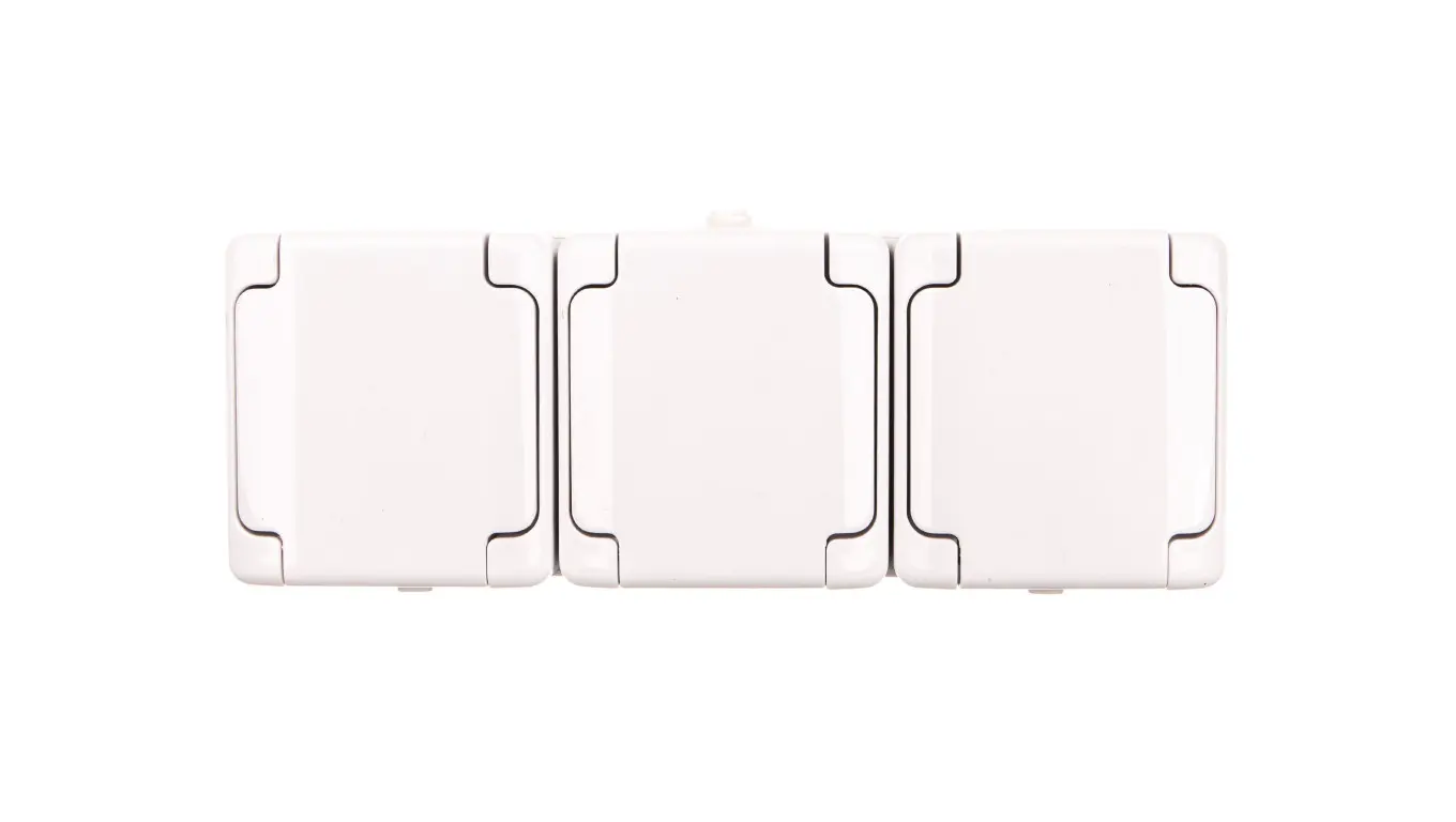 KOS BRYZA Triple socket with/u 16A