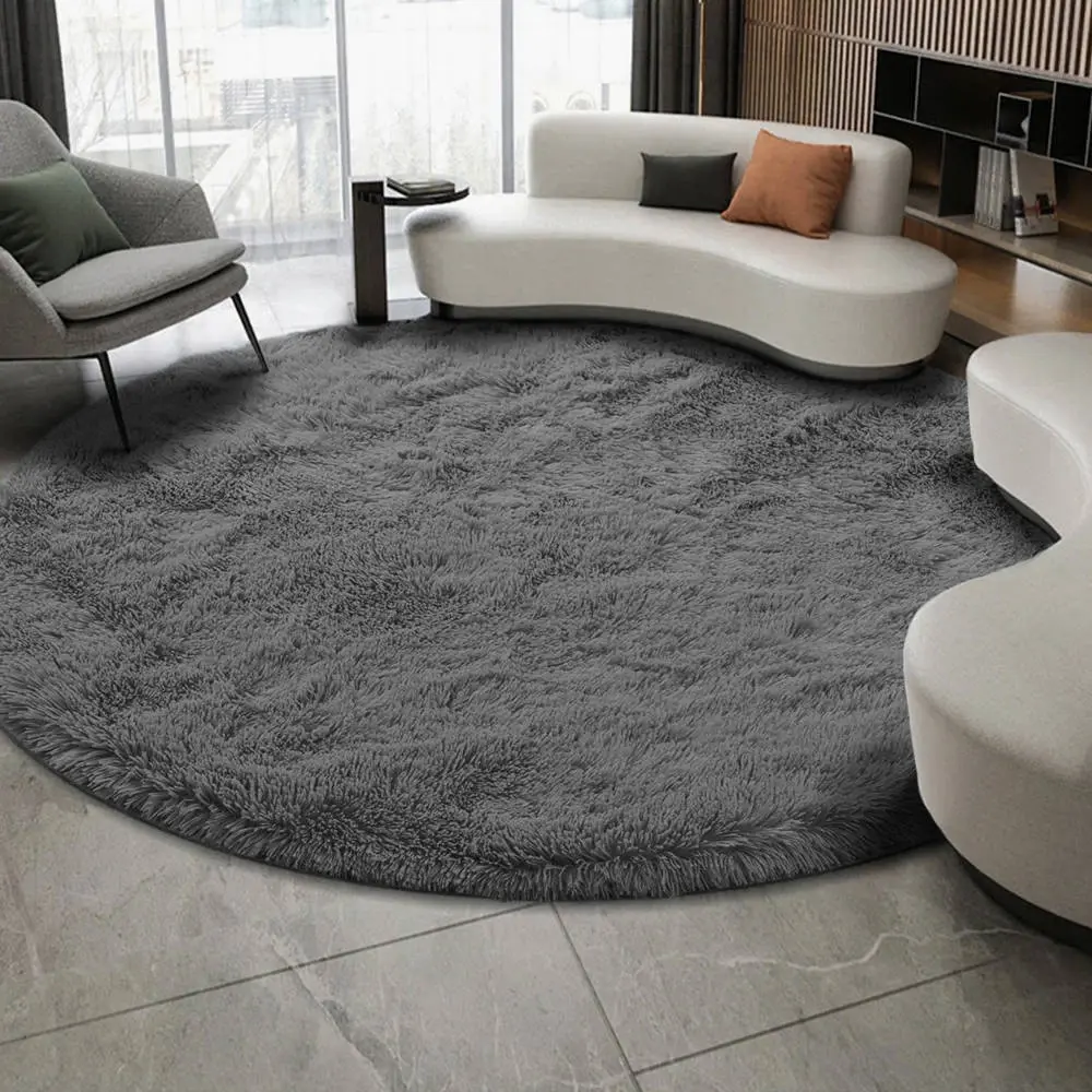 Shaggy Strado 150x150 GreyNight round carpet