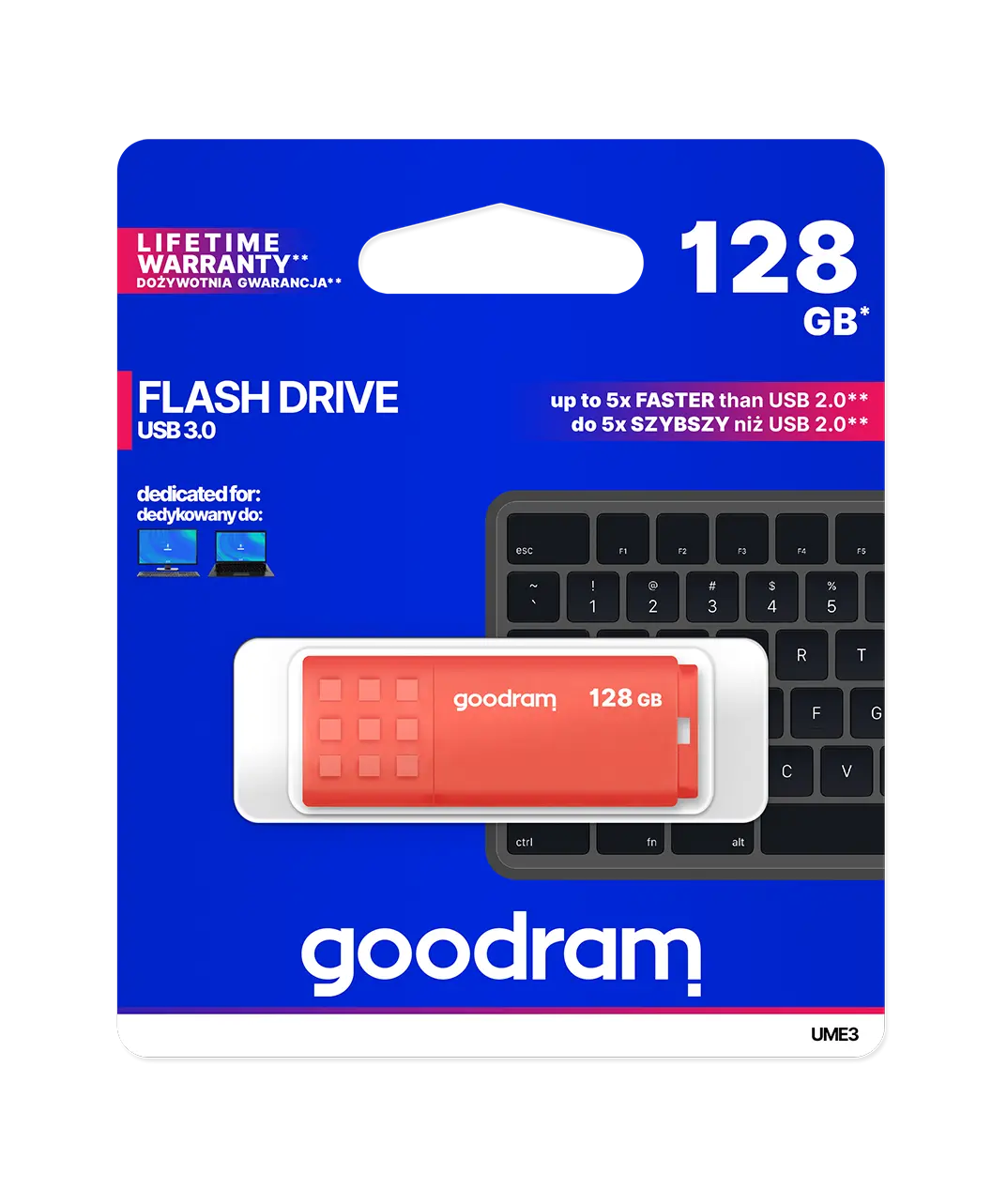USB stick GoodRam UME3 Orange 128