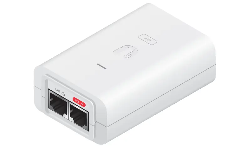 Ubiquiti PoE Injector  48VDC  24W White