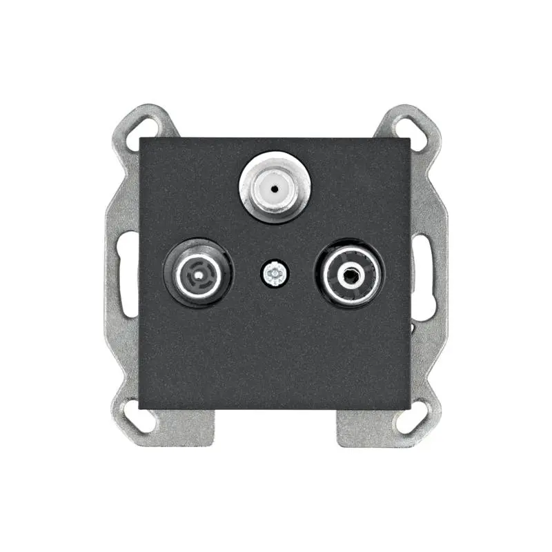 Hager Lumina RTV-SAT End Socket black