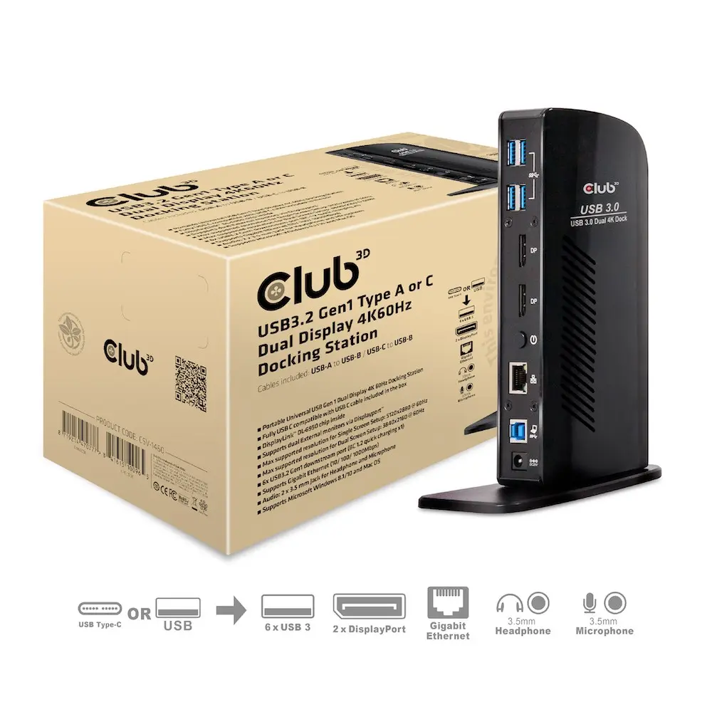 Club3D Docking Station CSV-1460 (SenseVision Dual