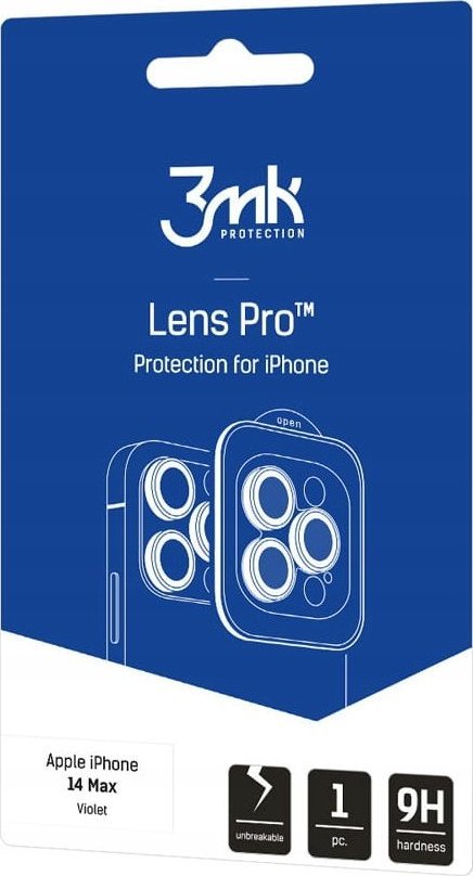 3MK Szklo hybrydowe na obiektyw aparatu 3MK Lens Protection Pro Apple iPhone 14 Plus fioletowy/violet 3MK3953 (5903108484138) aizsardzība ekrānam mobilajiem telefoniem 3MK Szklo hybrydowe na obiektyw aparatu 3MK Lens Protection Pro Apple iPhone 14 Plus fioletowy/violet 3MK3953 (5903108484138) aizsardzība ekrānam mobilajiem telefoniem