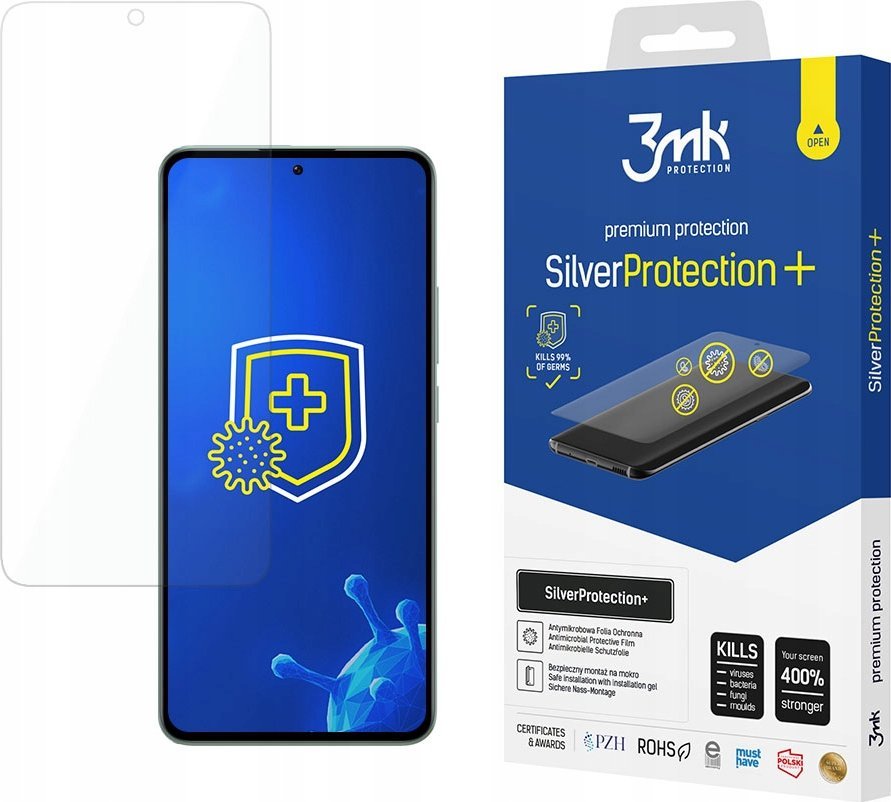 3MK 3MK SilverProtect+ Xiaomi 13T / 13T Pro Folia Antymikrobowa montowana na mokro 3M005483 (5903108540360) aizsardzība ekrānam mobilajiem telefoniem 3MK 3MK SilverProtect+ Xiaomi 13T / 13T Pro Folia Antymikrobowa montowana na mokro 3M005483 (5903108540360) aizsardzība ekrānam mobilajiem telefoniem