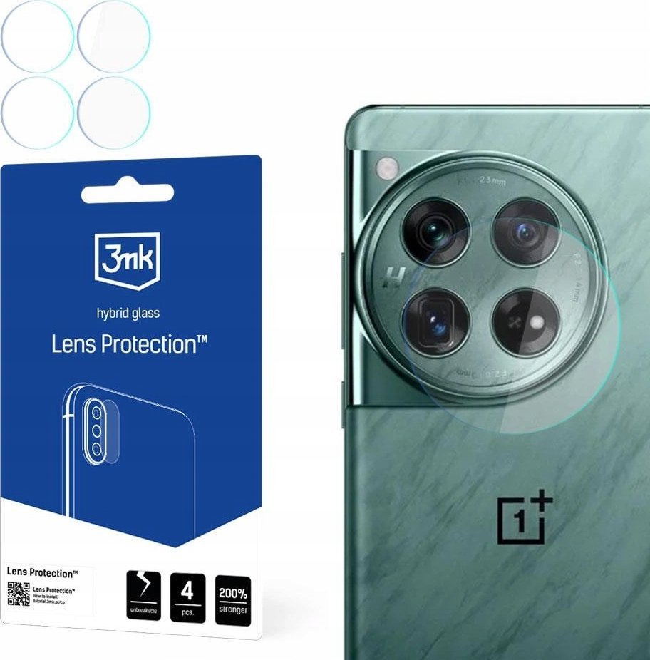 3MK 3MK Lens Protect OnePlus 12 5G Ochrona na obiektyw aparatu 4szt 3M005762 (5903108551625) aizsardzība ekrānam mobilajiem telefoniem