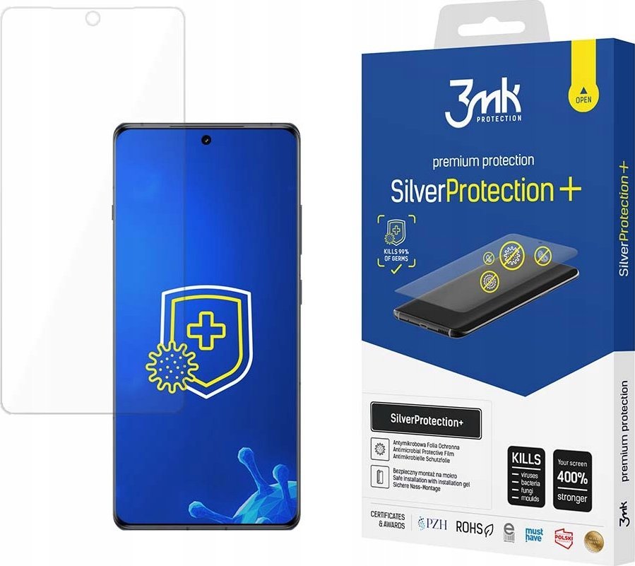 3MK 3MK SilverProtect+ Oneplus Ace 3 Folia Antymikrobowa montowana na mokro 3MK5708 (5903108554145) aizsardzība ekrānam mobilajiem telefoniem 3MK 3MK SilverProtect+ Oneplus Ace 3 Folia Antymikrobowa montowana na mokro 3MK5708 (5903108554145) aizsardzība ekrānam mobilajiem telefoniem