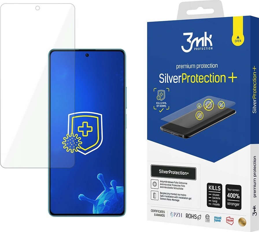 3MK 3MK SilverProtect+ Redmi Note 13 5G Folia Antymikrobowa montowana na mokro 3M005781 (5903108551984) aizsardzība ekrānam mobilajiem telefoniem 3MK 3MK SilverProtect+ Redmi Note 13 5G Folia Antymikrobowa montowana na mokro 3M005781 (5903108551984) aizsardzība ekrānam mobilajiem telefoniem