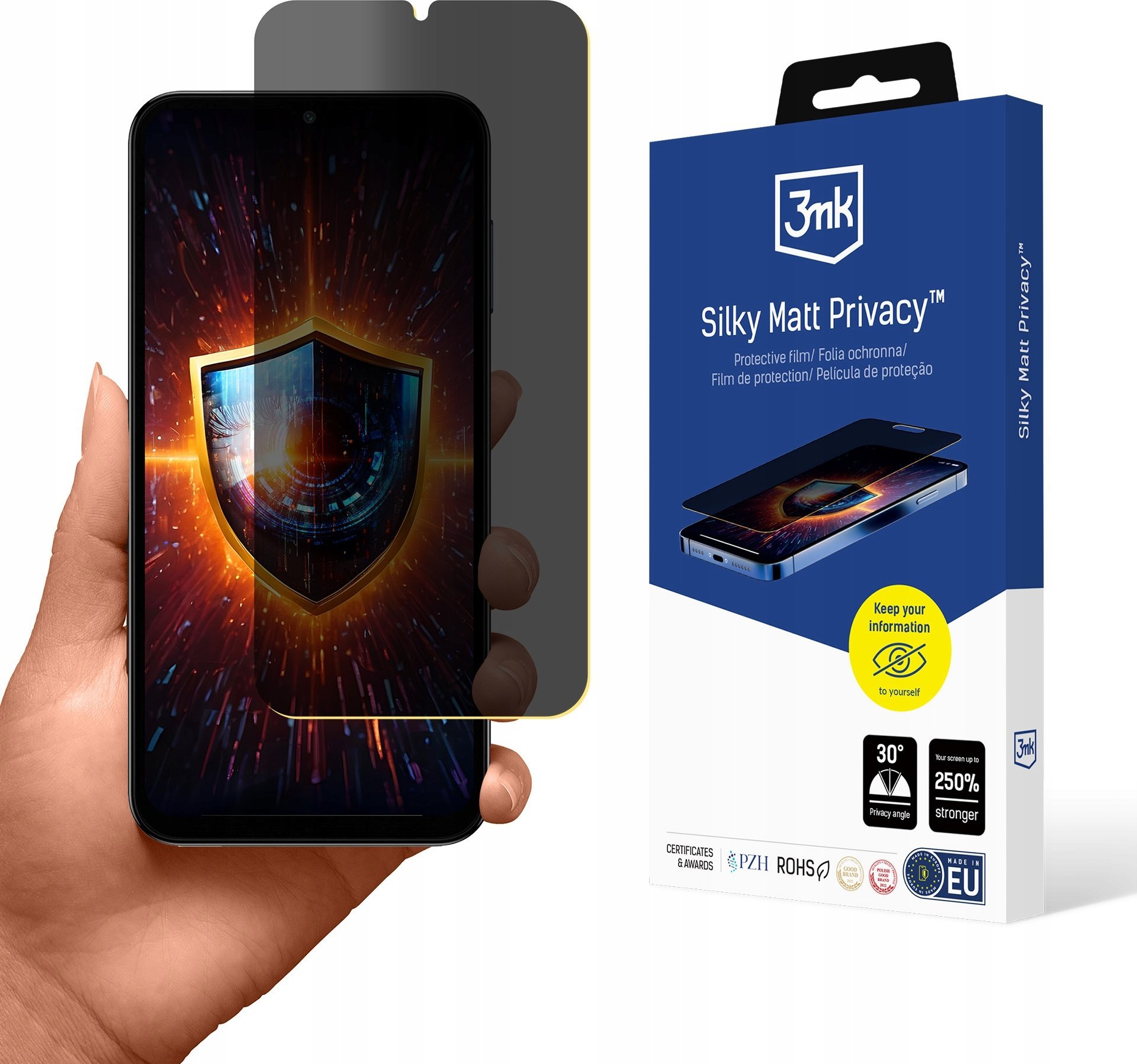 3MK Samsung Galaxy A15 5G - 3mk Silky Matt Privacy 13772390 (5903108572002) aizsardzība ekrānam mobilajiem telefoniem 3MK Samsung Galaxy A15 5G - 3mk Silky Matt Privacy 13772390 (5903108572002) aizsardzība ekrānam mobilajiem telefoniem