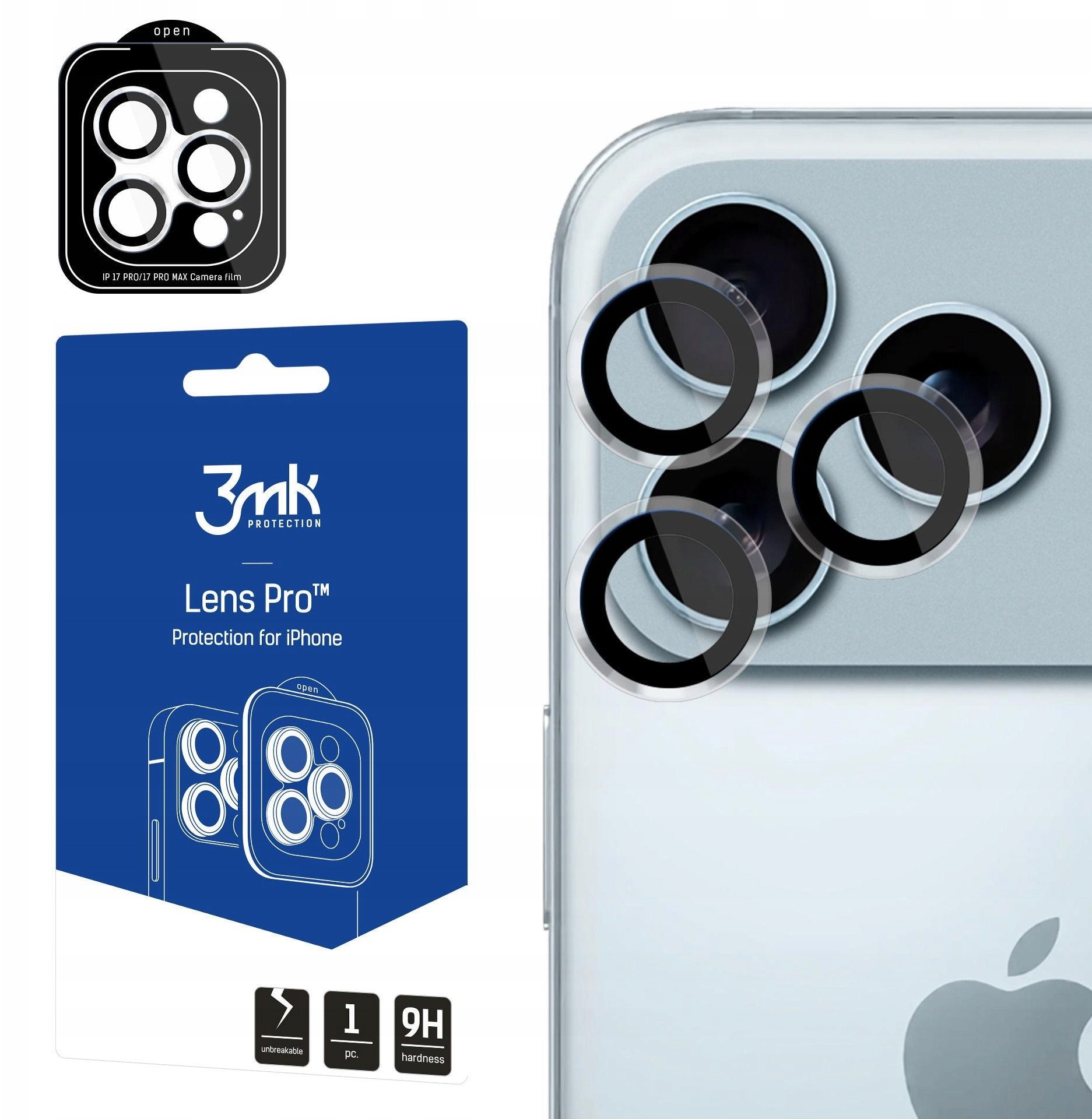 3MK 3mk Lens Protection Pro Transparent pro Apple iPhone 17 Pro /17 Pro Max 5903108664240 (5903108664240) aizsardzība ekrānam mobilajiem telefoniem 3MK 3mk Lens Protection Pro Transparent pro Apple iPhone 17 Pro /17 Pro Max 5903108664240 (5903108664240) aizsardzība ekrānam mobilajiem telefoniem