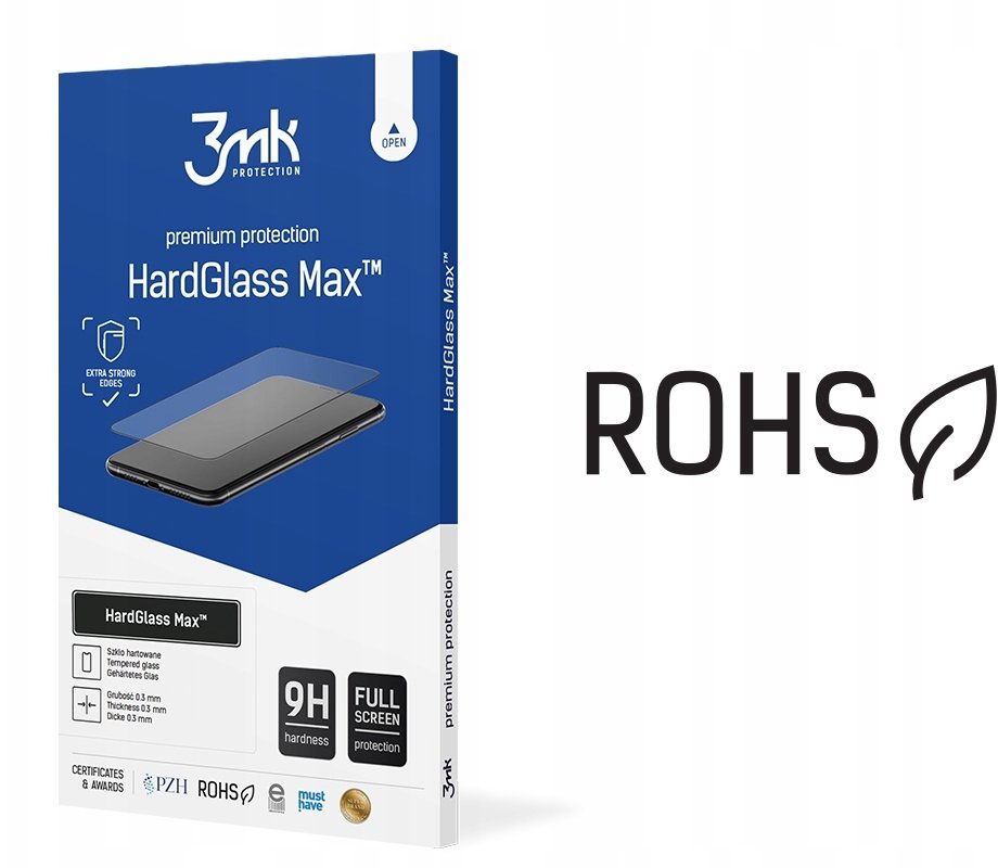 3MK Honor Magic7 Lite - 3mk HardGlass Max Black W-3HGMxB-HM7L (5903108755733) aizsardzība ekrānam mobilajiem telefoniem