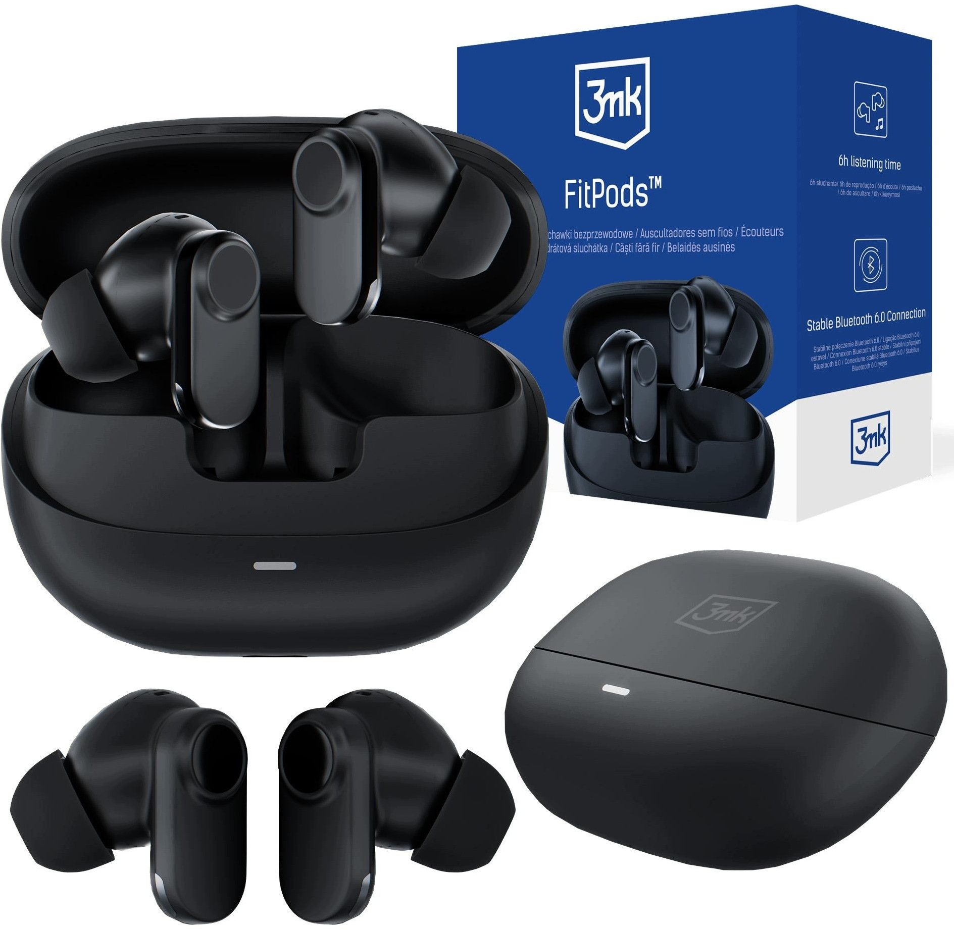 Sluchawki 3mk FitPods BT 6.0