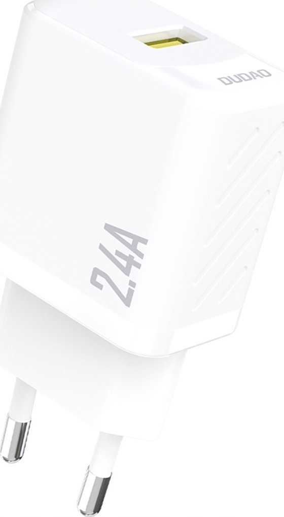 Dudao A23 2.4A USB-A Charger - White iekārtas lādētājs