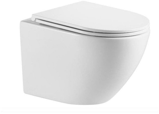Wall-hung toilet, wall-hung Domoletti, with lid, 360 mm x 500 mm