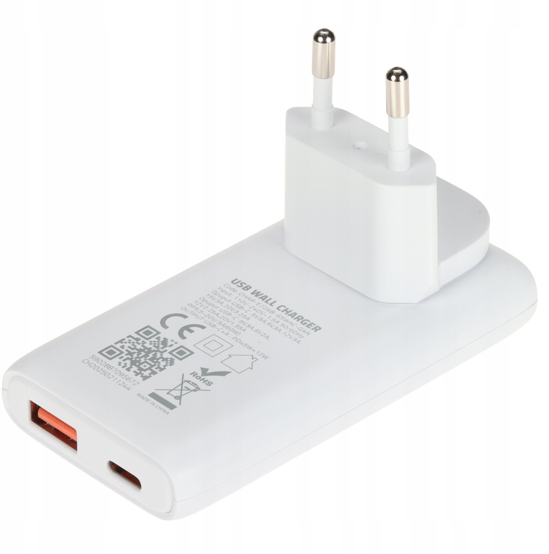 Ladowarka Delta Power CHAR-E726B-65WAC-GAN Sieciowa USB