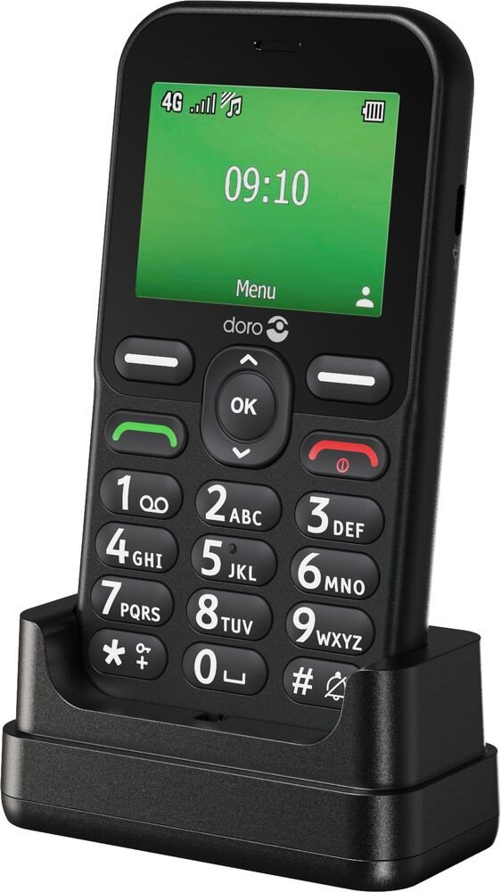 Doro Leva E10 LTE (schwarz) 380592 (7322460089887) Mobilais Telefons