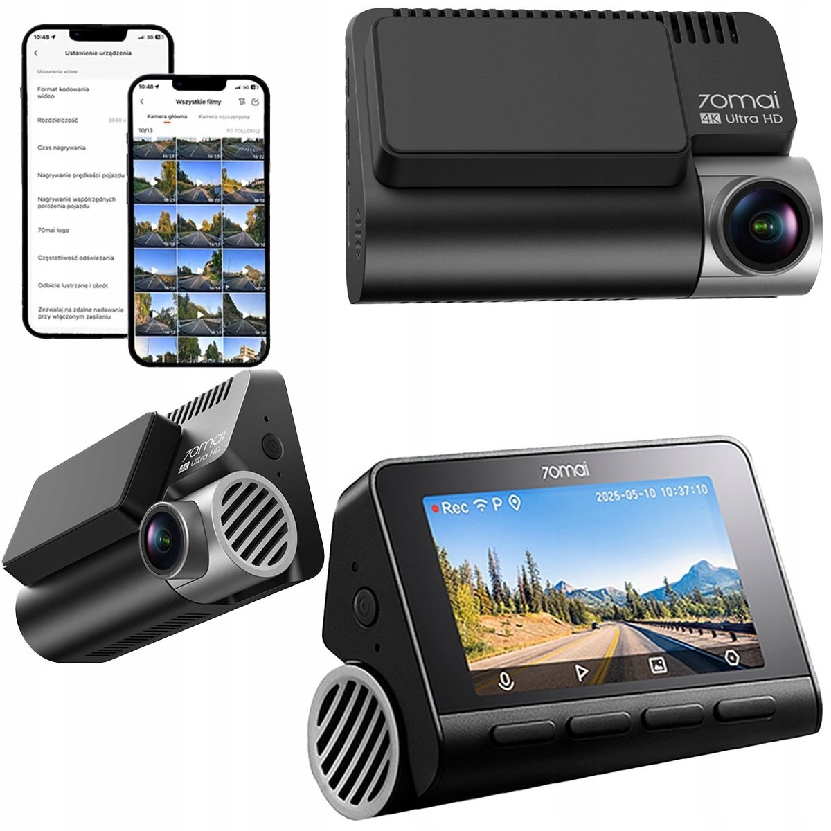 70mai Dash Cam 4K A810S videoreģistrātors