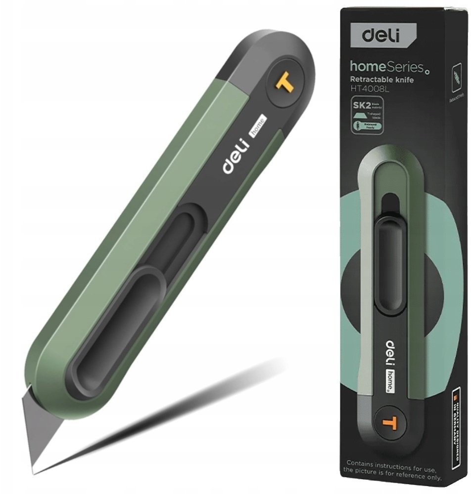 Deli Noz introligatorski Trapez 19mm zielony