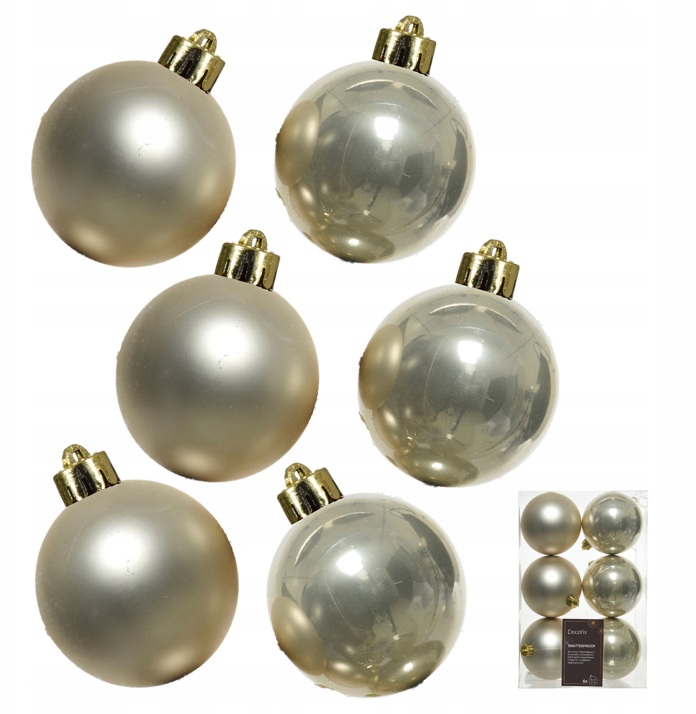 Decoris SH.PROOF plain baubles SH-MATT