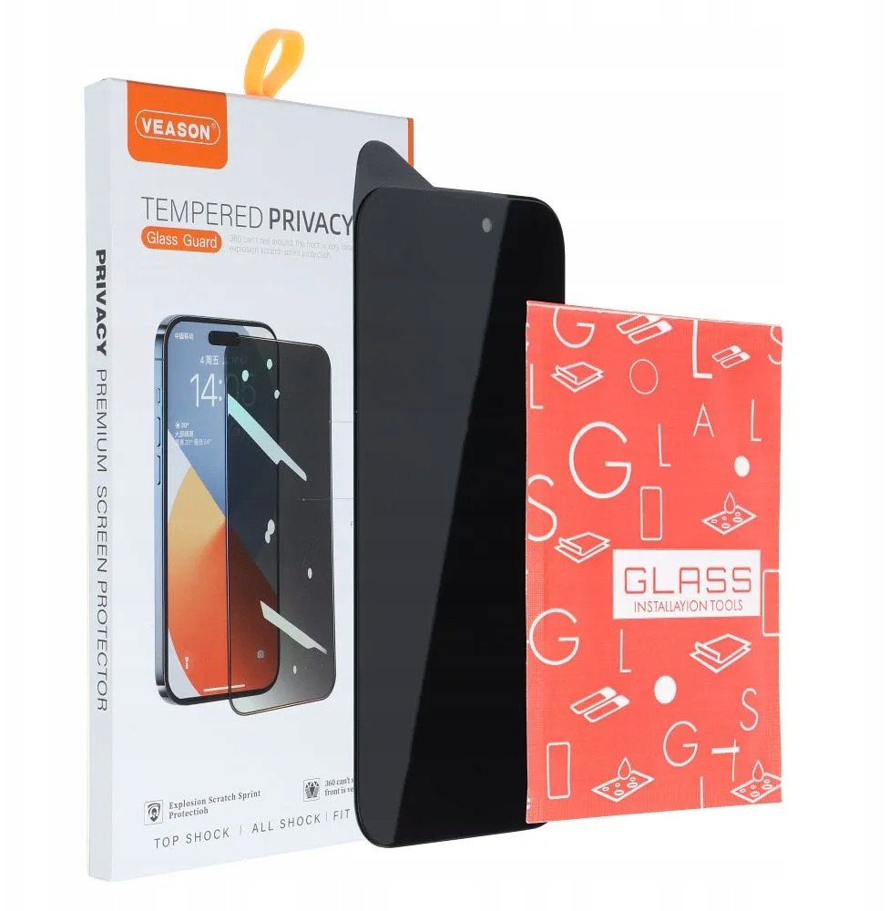 TelForceOne Szklo Hartowane 6D Pro Veason Privacy Glass - do Iphone 13 Pro Max / 14 Plus czarny 15099408 (5903396248603) aizsardzība ekrānam mobilajiem telefoniem TelForceOne Szklo Hartowane 6D Pro Veason Privacy Glass - do Iphone 13 Pro Max / 14 Plus czarny 15099408 (5903396248603) aizsardzība ekrānam mobilajiem telefoniem