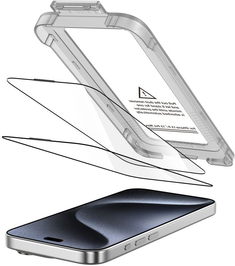 Tech-Protect SZKLO HARTOWANE TECH-PROTECT QUICK SET+ 2-PACK IPHONE 15 PRO BLACK 5906302318810 (5906302318810) aizsardzība ekrānam mobilajiem telefoniem Tech-Protect SZKLO HARTOWANE TECH-PROTECT QUICK SET+ 2-PACK IPHONE 15 PRO BLACK 5906302318810 (5906302318810) aizsardzība ekrānam mobilajiem telefoniem